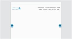 Desktop Screenshot of mhusinvest.se